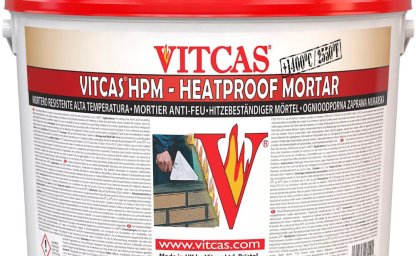 Vitcas ready-made mortar: fire-resistant, economical, efficient