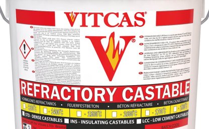 Refractory concretes ideal for the construction of cookers or fireplaces