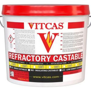 Castable refractory concrete